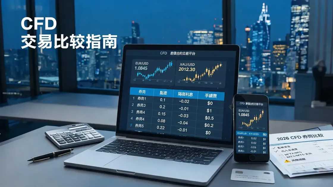 2026最新CFD交易平台推薦：五大差價合約券商比較與點差解析